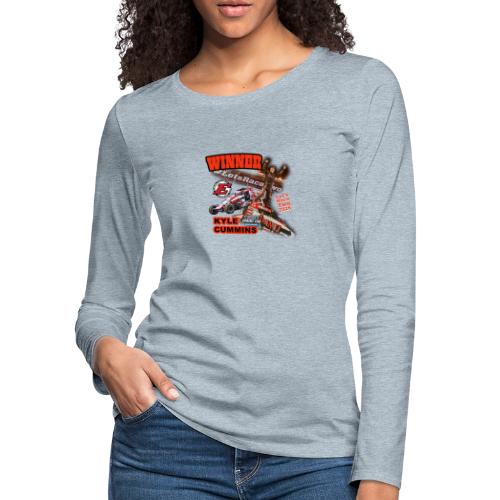 Kyle Cummins #LetsRaceTwo Winner - Women's Premium Slim Fit Long Sleeve T-Shirt