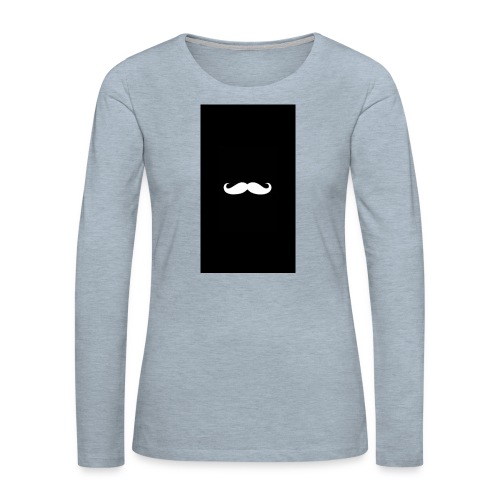 Mustache - Women's Premium Slim Fit Long Sleeve T-Shirt