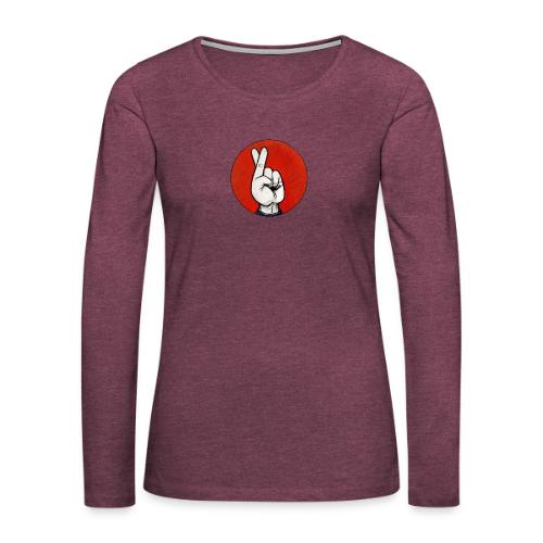 The Fakist Logo - Women's Premium Slim Fit Long Sleeve T-Shirt