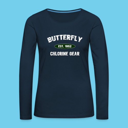 Butterfly est 1952-M - Women's Premium Slim Fit Long Sleeve T-Shirt