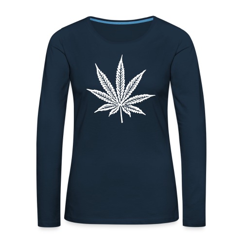Cannabis Leaf - Women's Premium Slim Fit Long Sleeve T-Shirt