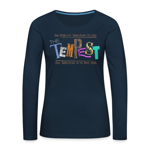 The Tempest - Free Shakespeare in the Park 2024 - Women's Premium Slim Fit Long Sleeve T-Shirt