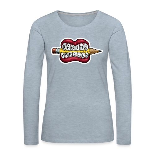 Raging Pencils Bargain Basement logo t-shirt - Women's Premium Slim Fit Long Sleeve T-Shirt