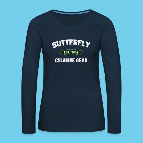 Butterfly est 1952-M - Women's Premium Slim Fit Long Sleeve T-Shirt