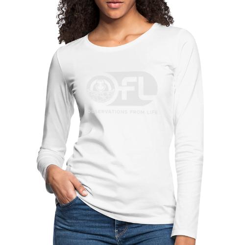 Observations from Life Logo - Women's Premium Slim Fit Long Sleeve T-Shirt