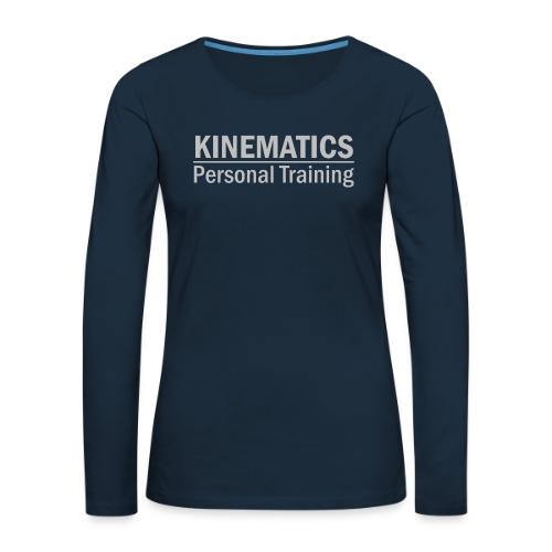 Kinematics Personal Training light gray - Women's Premium Slim Fit Long Sleeve T-Shirt