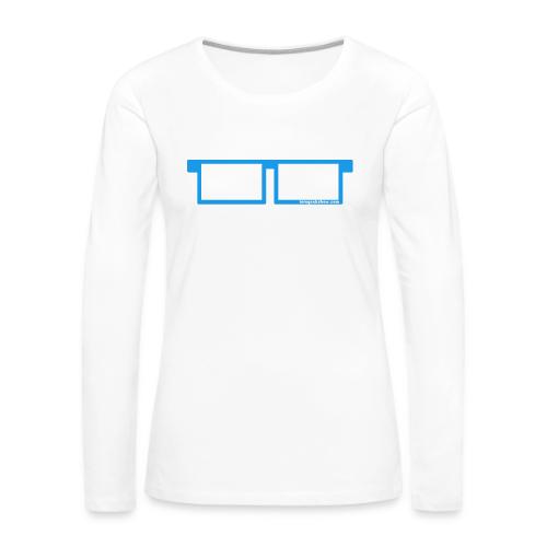 iamGEEK LOGO - Women's Premium Slim Fit Long Sleeve T-Shirt
