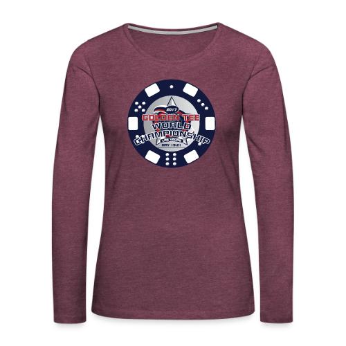 2017 World Championship logo - Women's Premium Slim Fit Long Sleeve T-Shirt
