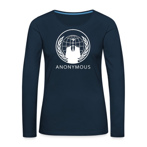 Anonymous 1 - White - Women's Premium Slim Fit Long Sleeve T-Shirt