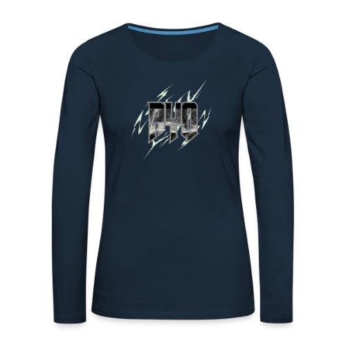 Ayo's Gray - Women's Premium Slim Fit Long Sleeve T-Shirt