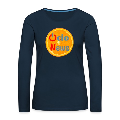 OcioNews - Orange - Women's Premium Slim Fit Long Sleeve T-Shirt
