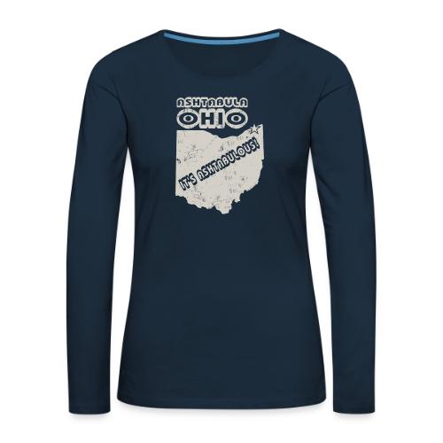 Ashtabula, Ohio - Women's Premium Slim Fit Long Sleeve T-Shirt