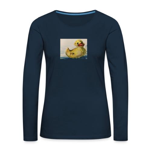 duck tears - Women's Premium Slim Fit Long Sleeve T-Shirt