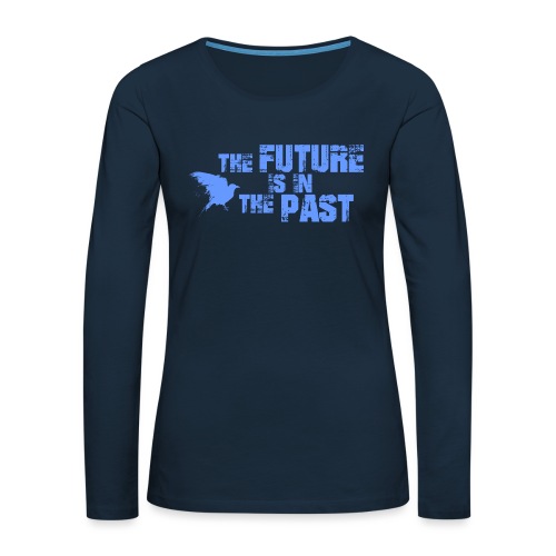 future past crow bird - Women's Premium Slim Fit Long Sleeve T-Shirt