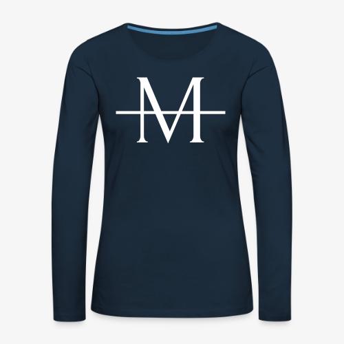 Old English Zip-Up Hoodie - Women's Premium Slim Fit Long Sleeve T-Shirt