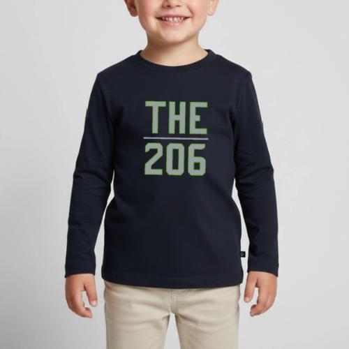 THE | 206 - Fan Style Sportswear - Washington Edit - Toddler Premium Organic Long Sleeve Shirt