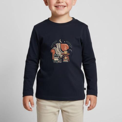 Moonlit Cozy Night Recliner - Toddler Premium Organic Long Sleeve Shirt