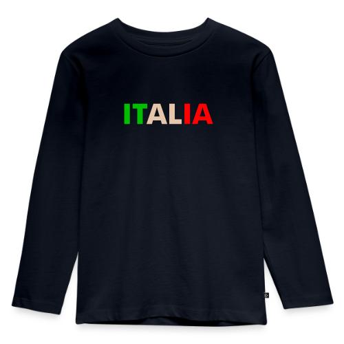 ITALIA green, white, red - Toddler Premium Organic Long Sleeve Shirt
