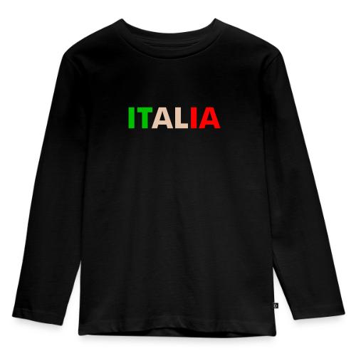 ITALIA green, white, red - Toddler Premium Organic Long Sleeve Shirt