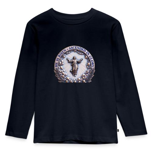 He Is Risen Ascended In Glory T Shirt, Gift - Toddler Premium Organic Long Sleeve Shirt