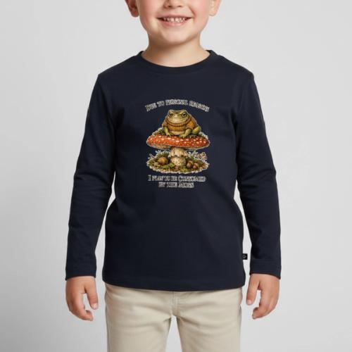 Frog Consumed by Moss Cottagecore Aesthetic - Toddler Premium Long Sleeve Shirt