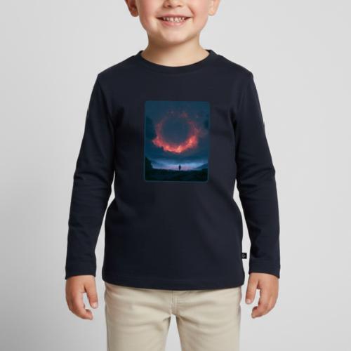 Supernova Reflection Space Scene - Toddler Premium Organic Long Sleeve Shirt