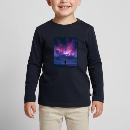 Cosmic Supernova Night Design - Toddler Premium Organic Long Sleeve Shirt