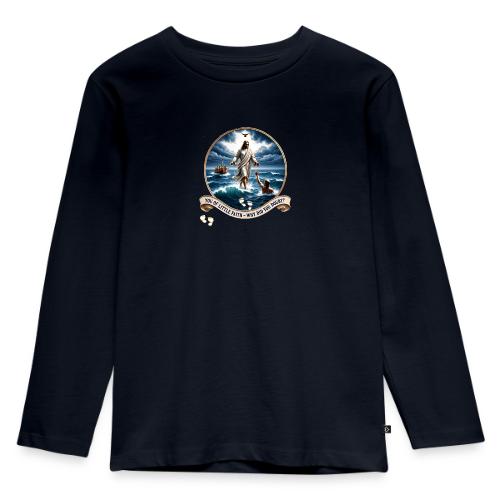 Walking On Water Faith T Shirt, Christian Miracle - Toddler Premium Organic Long Sleeve Shirt