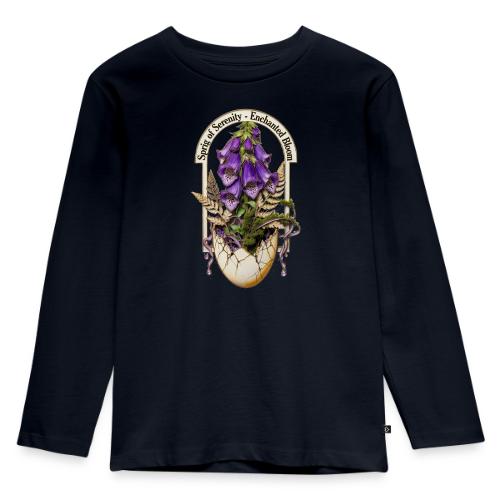 Spring Serenity Foxglove Tee, Easter Gift for wife - Toddler Premium Organic Long Sleeve Shirt