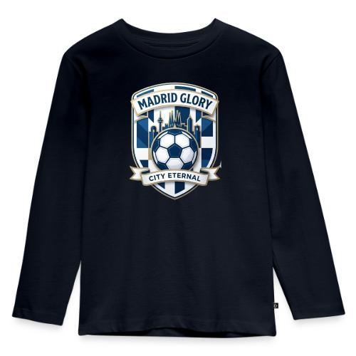 Madrid Skyline Glory T Shirt, Madrid Fan Gift - Toddler Premium Organic Long Sleeve Shirt