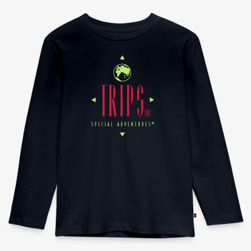 Original Trips Inc.™ logo Multicolored design - Toddler Premium Organic Long Sleeve Shirt