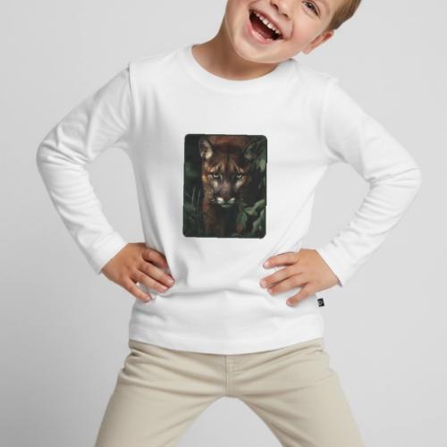 Cougar Jungle Predator Design - Toddler Premium Organic Long Sleeve Shirt