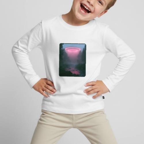 Neon UFO Forest River Design - Toddler Premium Organic Long Sleeve Shirt
