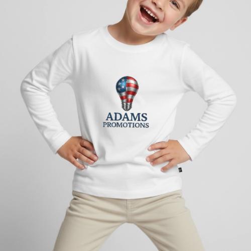 Adams promotions American flag metallic light bulb - Toddler Premium Organic Long Sleeve Shirt