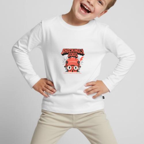 Funny Shockingly Good Electrician - Toddler Premium Organic Long Sleeve Shirt