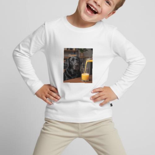 Golden Retriever Chill Juice Vibes - Toddler Premium Organic Long Sleeve Shirt