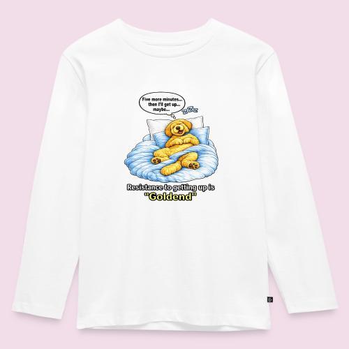 Funny Goldendoodle Sleeping design. - Toddler Premium Organic Long Sleeve Shirt