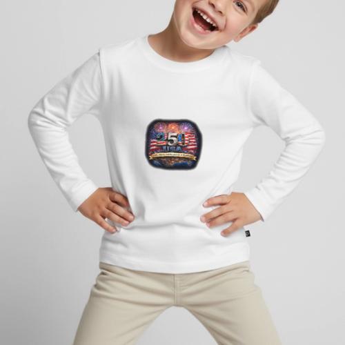 USA 250th Celebration - Toddler Premium Organic Long Sleeve Shirt