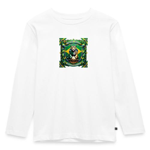 Brazil Jaguar Glory T-Shirt, Flag Pride Badge Gift - Toddler Premium Organic Long Sleeve Shirt