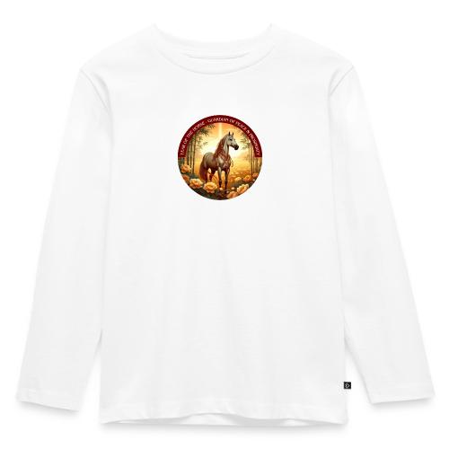 Year of the Horse Guardian T Shirt, Lunar New Year - Toddler Premium Organic Long Sleeve Shirt