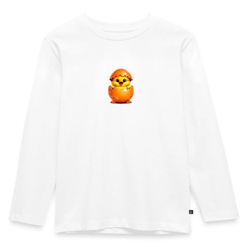 Easter Chick Orange - Toddler Premium Organic Long Sleeve Shirt