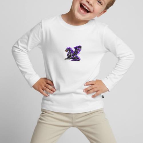 Neon Dragon at Rest - Toddler Premium Organic Long Sleeve Shirt