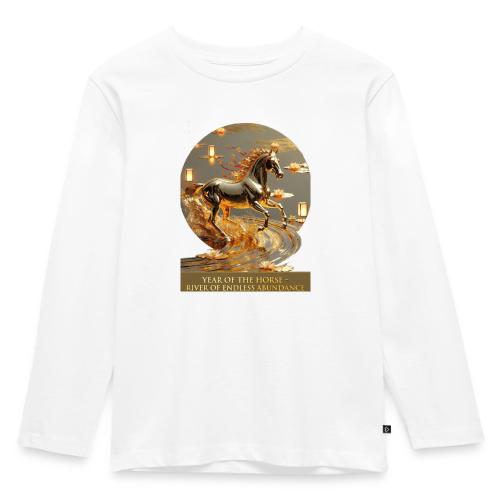 Year of the Horse Abundance T Shirt, Lunar NY Gift - Toddler Premium Organic Long Sleeve Shirt
