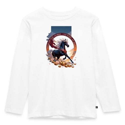 Year of the Horse Dawn T Shirt,Lunar New Year Gift - Toddler Premium Organic Long Sleeve Shirt