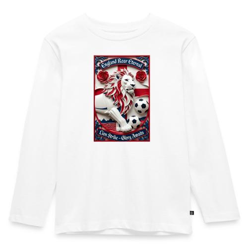 England Lion Soccer T Shirt, Football Pride Gift - Toddler Premium Organic Long Sleeve Shirt