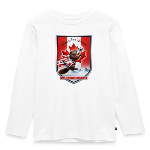 Canada Beaver Ascent T-Shirt, Canadian Pride Gift - Toddler Premium Organic Long Sleeve Shirt