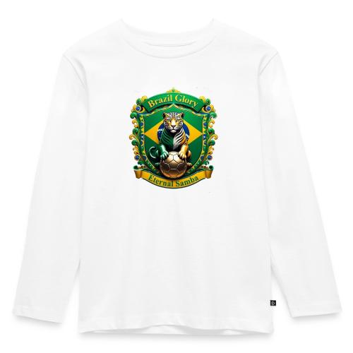 Brazil Jaguar Glory Tee, Brazilian Pride Gift - Toddler Premium Organic Long Sleeve Shirt