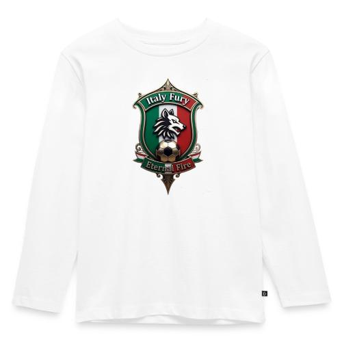 Italy heritage Wolf Fury Tee, Pride Badge Gift - Toddler Premium Organic Long Sleeve Shirt