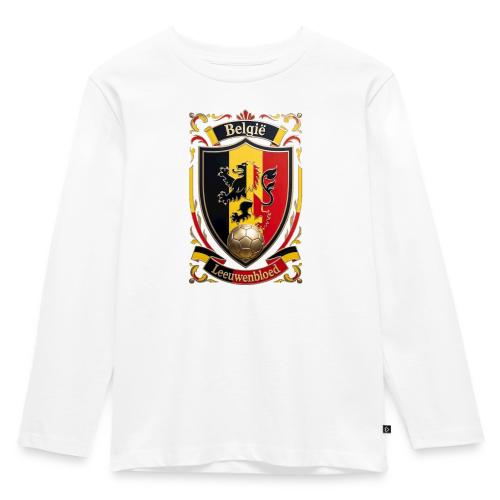 Belgium Lion Crest T-Shirt, Belgian Flag Gift - Toddler Premium Organic Long Sleeve Shirt
