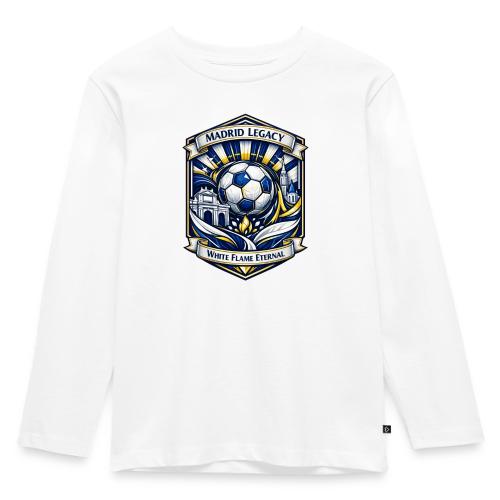 Madrid White Legacy T Shirt, Madrid Fan Gift - Toddler Premium Organic Long Sleeve Shirt